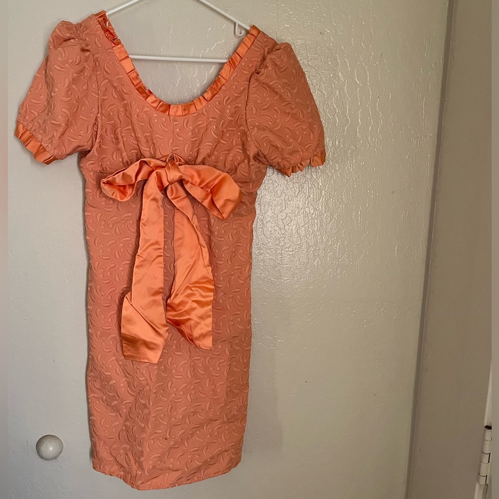 Vintage Peach Formal Dress